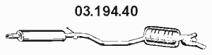  EBERSPÄCHER part 03.194.40 (0319440) End Silencer