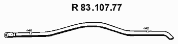  EBERSPÄCHER part 83.107.77 (8310777) Exhaust Pipe