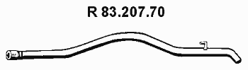  EBERSPÄCHER part 83.207.70 (8320770) Exhaust Pipe