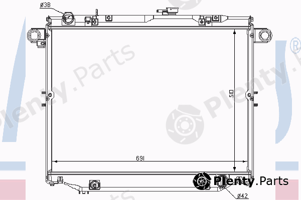  NISSENS part 64817 Radiator, engine cooling