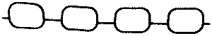  VICTOR REINZ part 71-53552-00 (715355200) Gasket, intake manifold