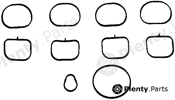  VICTOR REINZ part 11-37648-01 (113764801) Gasket Set, intake manifold
