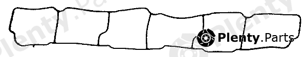  VICTOR REINZ part 71-37568-00 (713756800) Gasket, intake manifold