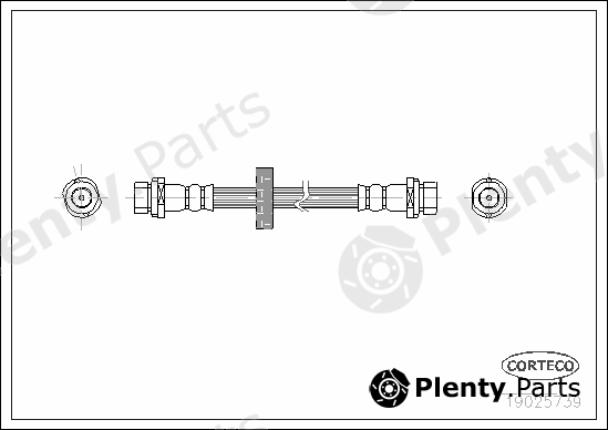  CORTECO part 19025739 Brake Hose