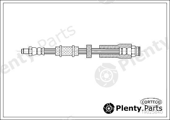  CORTECO part 19025840 Brake Hose