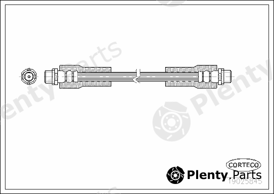  CORTECO part 19025845 Brake Hose