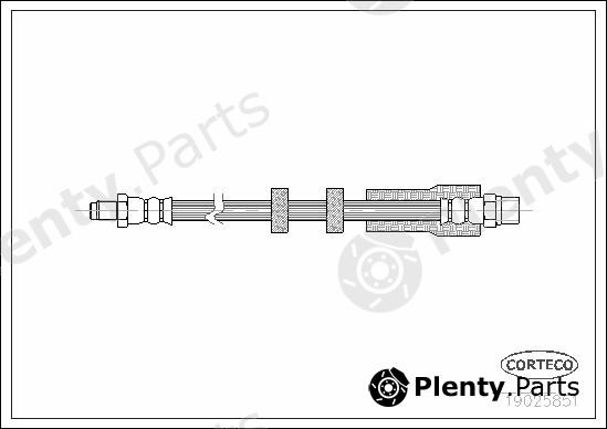  CORTECO part 19025851 Brake Hose