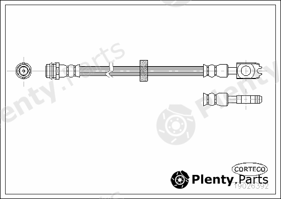  CORTECO part 19026392 Brake Hose