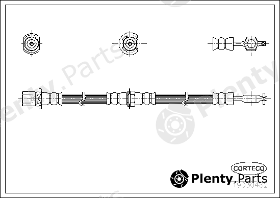  CORTECO part 19030482 Brake Hose