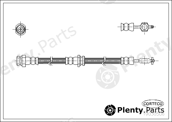  CORTECO part 19030506 Brake Hose