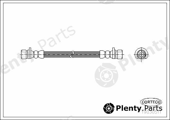  CORTECO part 19030511 Brake Hose