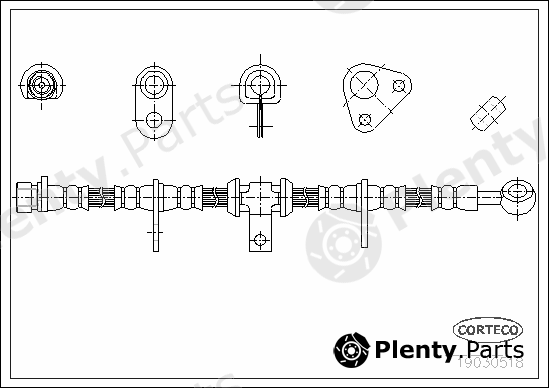  CORTECO part 19030518 Brake Hose