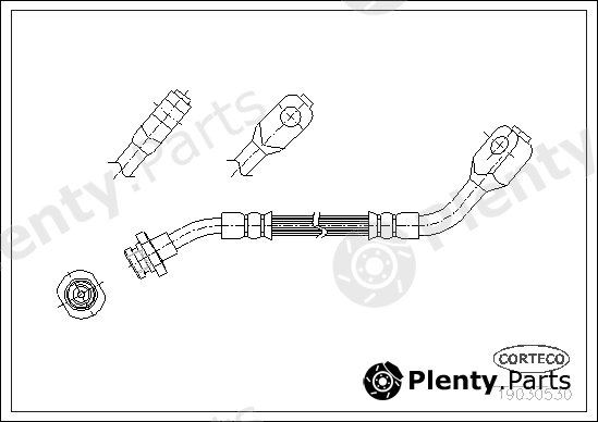  CORTECO part 19030530 Brake Hose