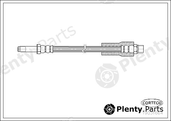 CORTECO part 19031664 Brake Hose