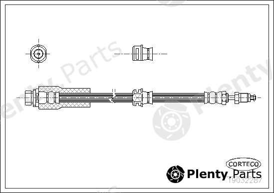  CORTECO part 19032287 Brake Hose