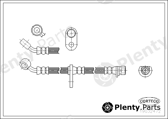  CORTECO part 19032472 Brake Hose