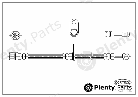  CORTECO part 19032500 Brake Hose