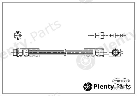  CORTECO part 19033514 Brake Hose