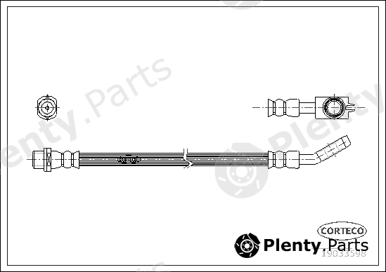  CORTECO part 19033598 Brake Hose