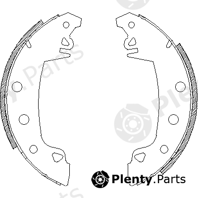  ROADHOUSE part 4017.02 (401702) Brake Shoe Set