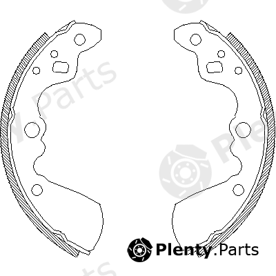  ROADHOUSE part 4019.00 (401900) Brake Shoe Set