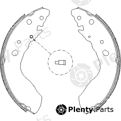  ROADHOUSE part 4033.00 (403300) Brake Shoe Set