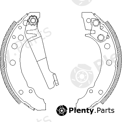  ROADHOUSE part 4045.00 (404500) Brake Shoe Set