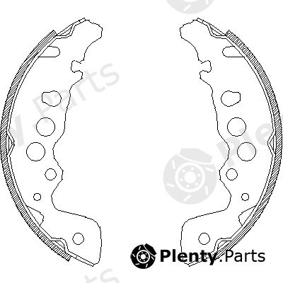  ROADHOUSE part 4049.00 (404900) Brake Shoe Set