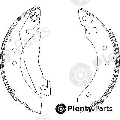  ROADHOUSE part 4051.00 (405100) Brake Shoe Set