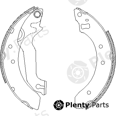  ROADHOUSE part 4057.00 (405700) Brake Shoe Set