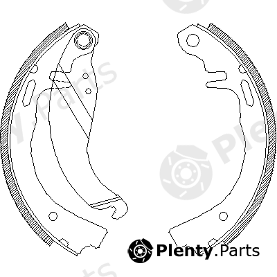  ROADHOUSE part 4073.00 (407300) Brake Shoe Set