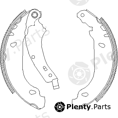  ROADHOUSE part 4074.00 (407400) Brake Shoe Set