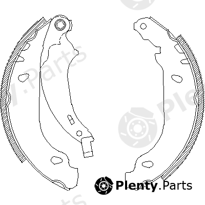  ROADHOUSE part 4076.00 (407600) Brake Shoe Set