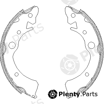  ROADHOUSE part 4096.00 (409600) Brake Shoe Set