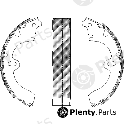  ROADHOUSE part 4097.00 (409700) Brake Shoe Set