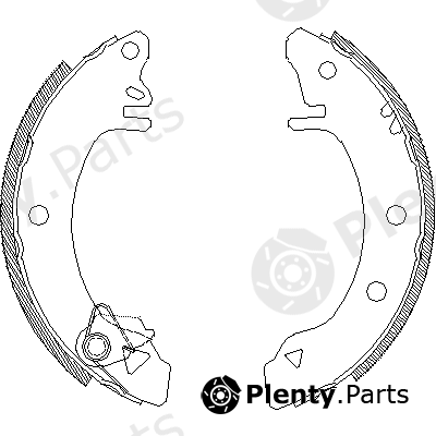  ROADHOUSE part 4100.00 (410000) Brake Shoe Set