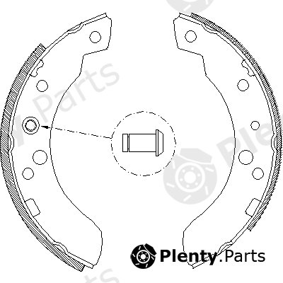  ROADHOUSE part 4111.00 (411100) Brake Shoe Set