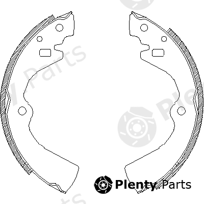  ROADHOUSE part 4127.00 (412700) Brake Shoe Set
