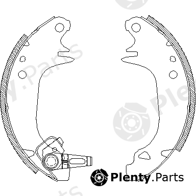  ROADHOUSE part 4130.00 (413000) Brake Shoe Set