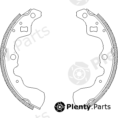  ROADHOUSE part 4132.00 (413200) Brake Shoe Set