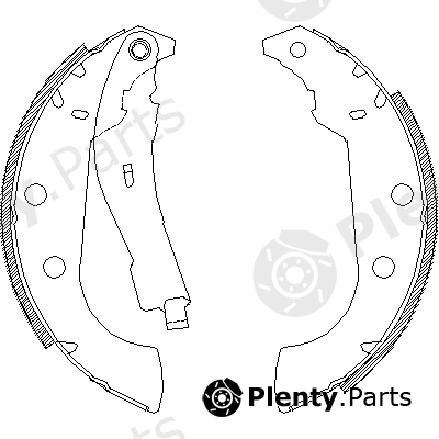  ROADHOUSE part 4135.01 (413501) Brake Shoe Set