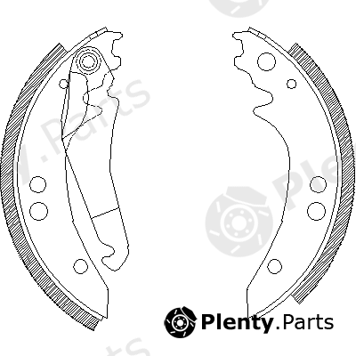  ROADHOUSE part 4136.00 (413600) Brake Shoe Set