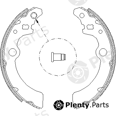  ROADHOUSE part 4143.00 (414300) Brake Shoe Set