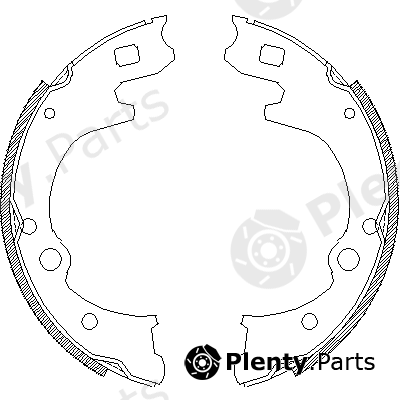  ROADHOUSE part 4150.00 (415000) Brake Shoe Set