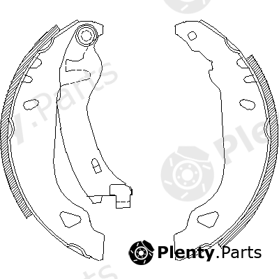  ROADHOUSE part 4179.01 (417901) Brake Shoe Set