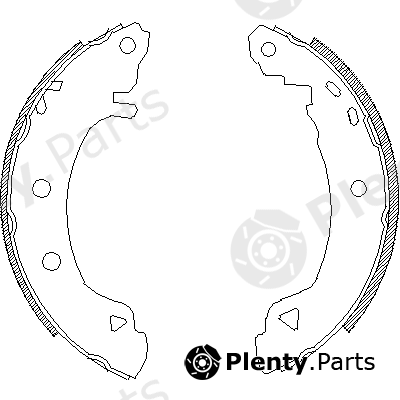  ROADHOUSE part 4182.04 (418204) Brake Shoe Set