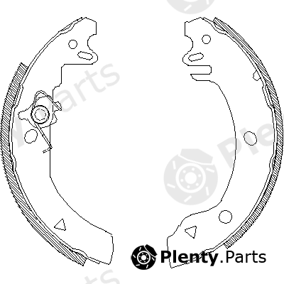  ROADHOUSE part 4186.00 (418600) Brake Shoe Set