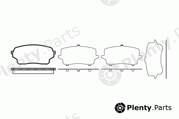  ROADHOUSE part 21166.01 (2116601) Brake Pad Set, disc brake