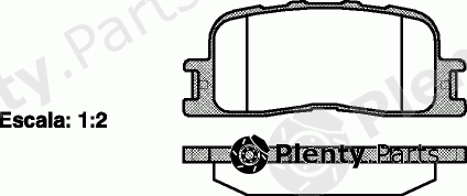  ROADHOUSE part 2854.00 (285400) Brake Pad Set, disc brake