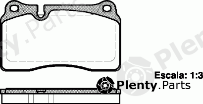  ROADHOUSE part 21200.00 (2120000) Brake Pad Set, disc brake